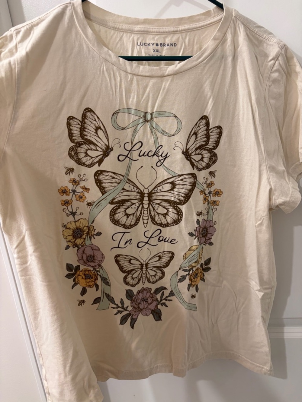 Lucky Brand Plus Size XXL EUC, 
crewneck graphic t-shirt